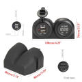 USB Car Charger Voltmeter Voltage Meter Led USB